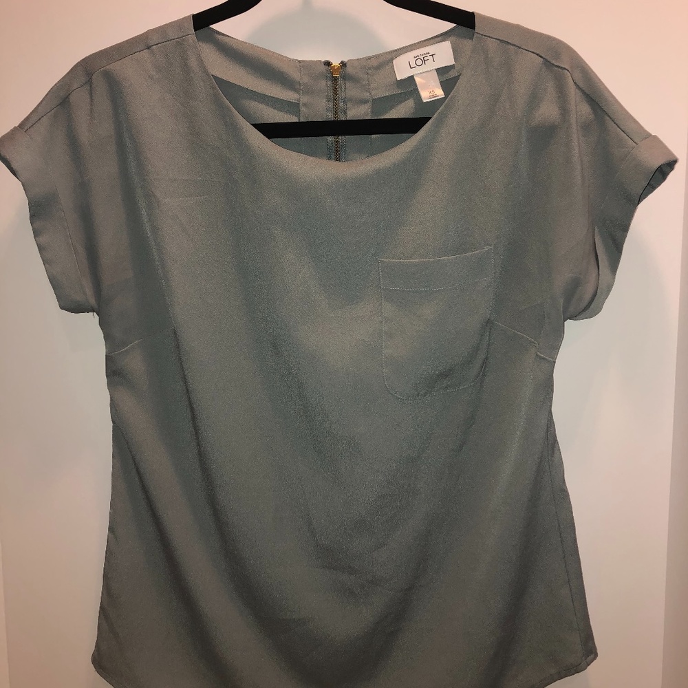 Ann Taylor Zip-Back Top